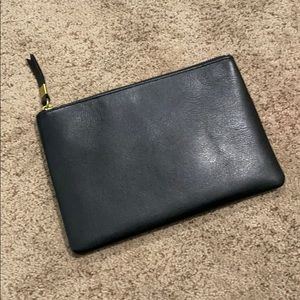 Madewell leather clutch